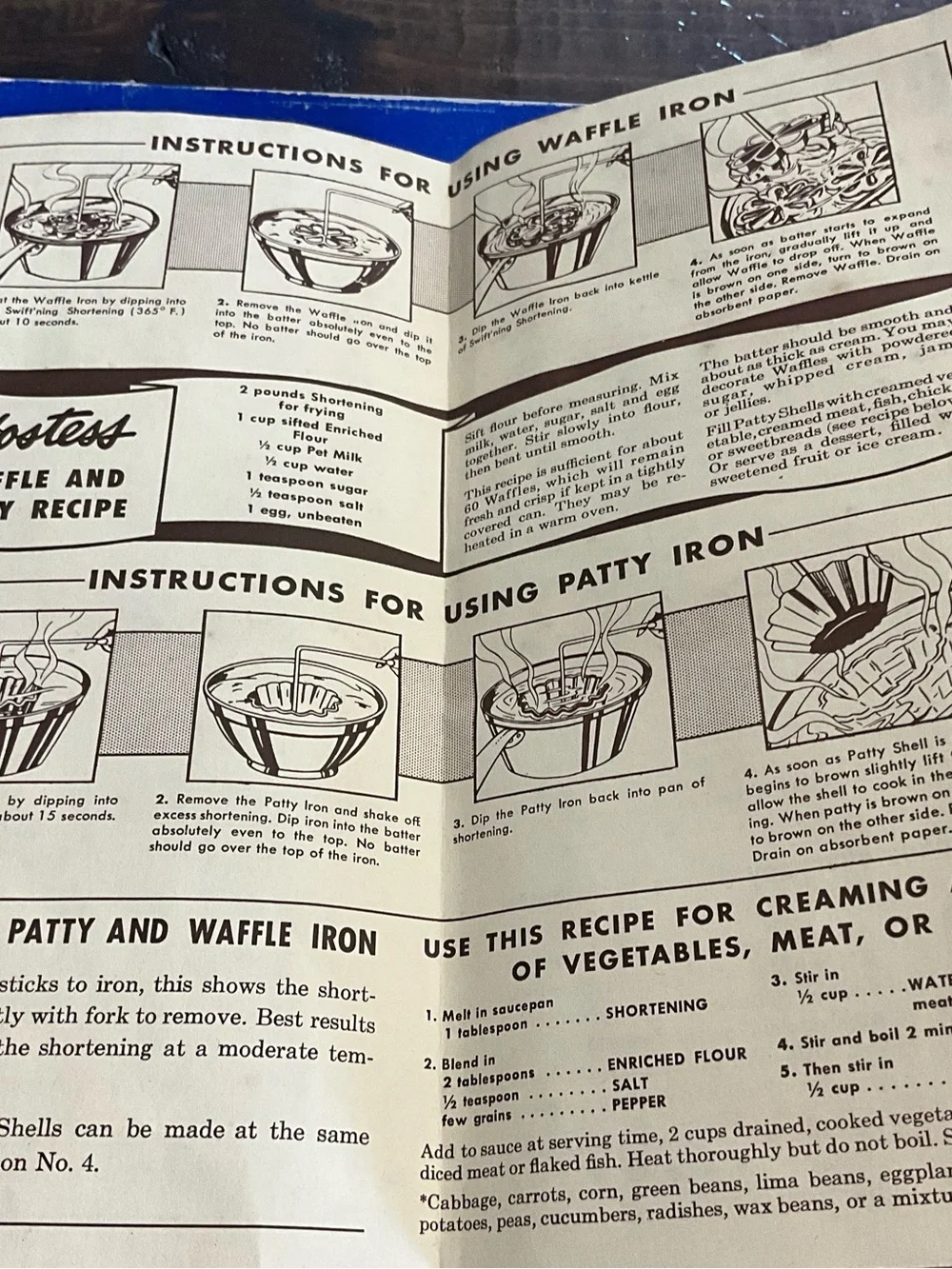 Vintage Handi Hostess Kit Waf-l-ette & Patty Shell Molds IOB